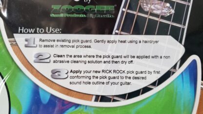 Acoustic Guitar Tie-Dye Pickguard Psychedelic 1960s Peace Hippie - Image 5