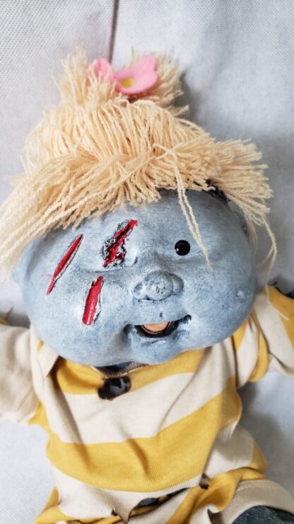 Blonde Zombie Baby Girl Art Doll Living Dead Cabbage Patch Kids Halloween Figure - Image 7