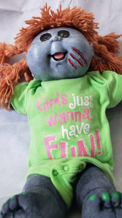 Zombie Baby Girl Art Doll Living Dead Creepy Halloween Cabbage Patch Kids Figure - Image 9