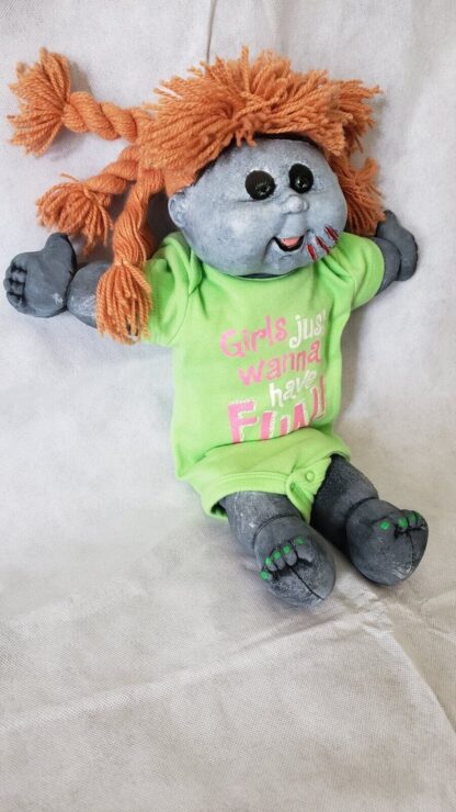 Zombie Baby Girl Art Doll Living Dead Creepy Halloween Cabbage Patch Kids Figure - Image 11