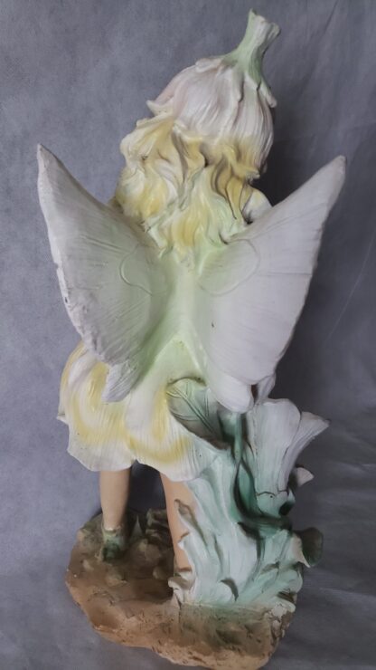 Flower Garden Fairy Sculpture 16" Statue Blonde Nymph Pixie Art - Image 14