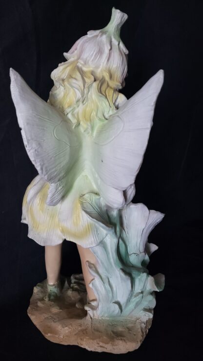 Flower Garden Fairy Sculpture 16" Statue Blonde Nymph Pixie Art - Image 23