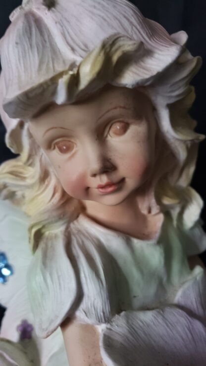 Flower Garden Fairy Sculpture 16" Statue Blonde Nymph Pixie Art - Image 7