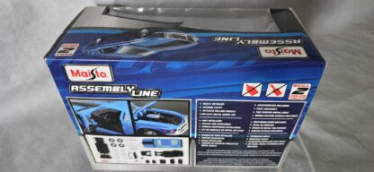 Blue 1970 Ford Mustang Boss 302 1:24 Scale Model Kit Diecast Toy Car Maisto - Image 4
