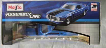 Blue 1970 Ford Mustang Boss 302 1:24 Scale Model Kit Diecast Toy Car Maisto - Image 23