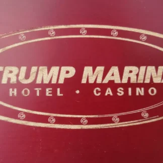 Collectible Donald Trump Marina Hotel Casino Vintage Wood Pen Fine Writing Instrument Advertising Memorabilia Set