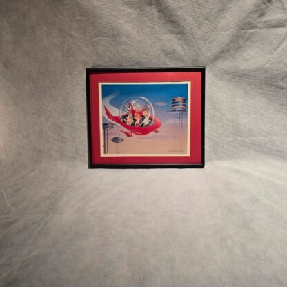Jetsons Cartoon Art Print Hanna-Barbera Spacely Sprockets Flying Car Artwork '91 - Image 3
