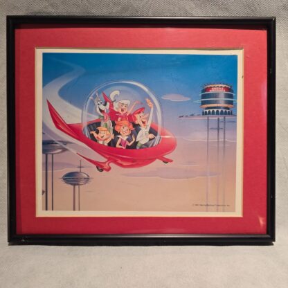 The Jetsons Cartoon Art Print Spacely Sprockets Flying Car Official Hanna-Barbera Vintage 1991 Movie Artwork