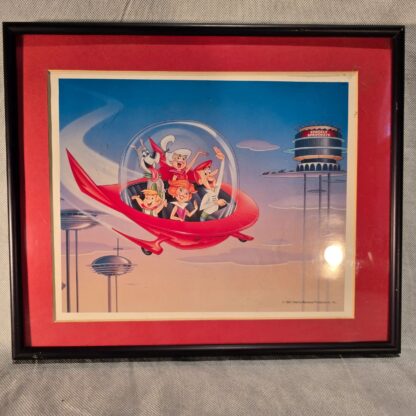 The Jetsons Cartoon Art Print Spacely Sprockets Flying Car Official Hanna-Barbera Vintage 1991 Movie Artwork