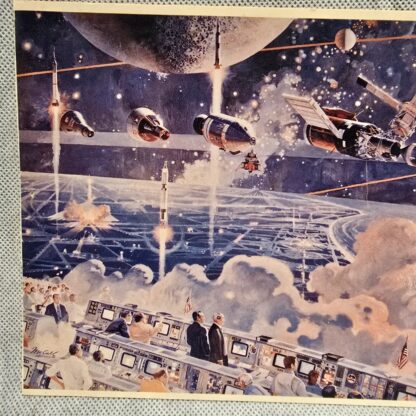 Opening The Space Frontier The Next Giant Step NASA Art Print Robert McCall - Image 7