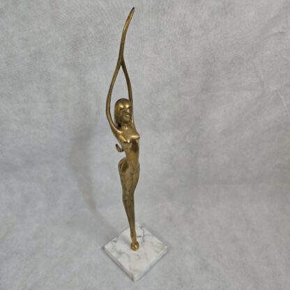 Karl Hagenauer Style Nude Woman Vtg Sculpture Art Deco Ballerina Dancer Statue
