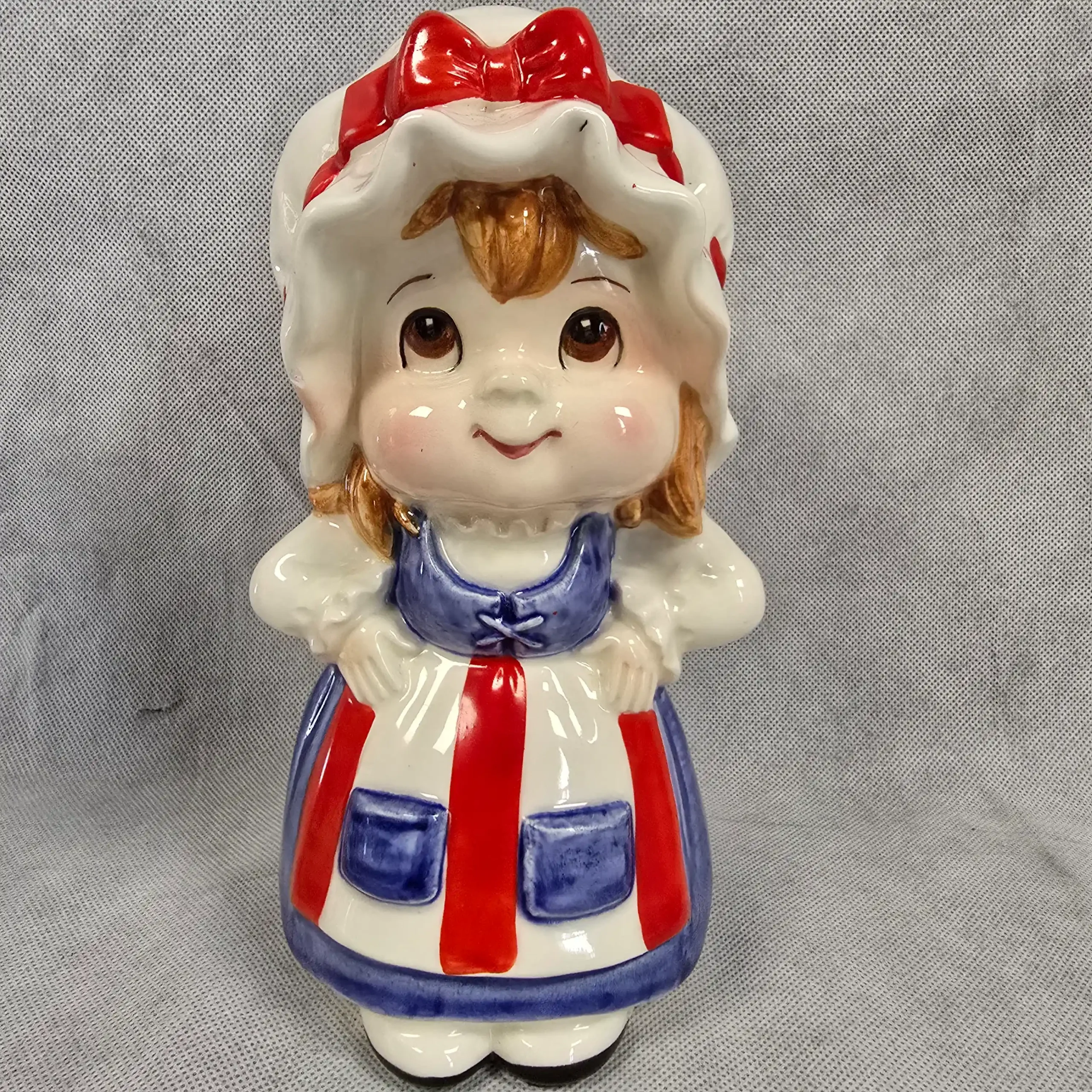 Vintage Lefton Patriotic Ceramic Figurine – Uncle Sam & Betsy Ross Piggy Bank - Image 15