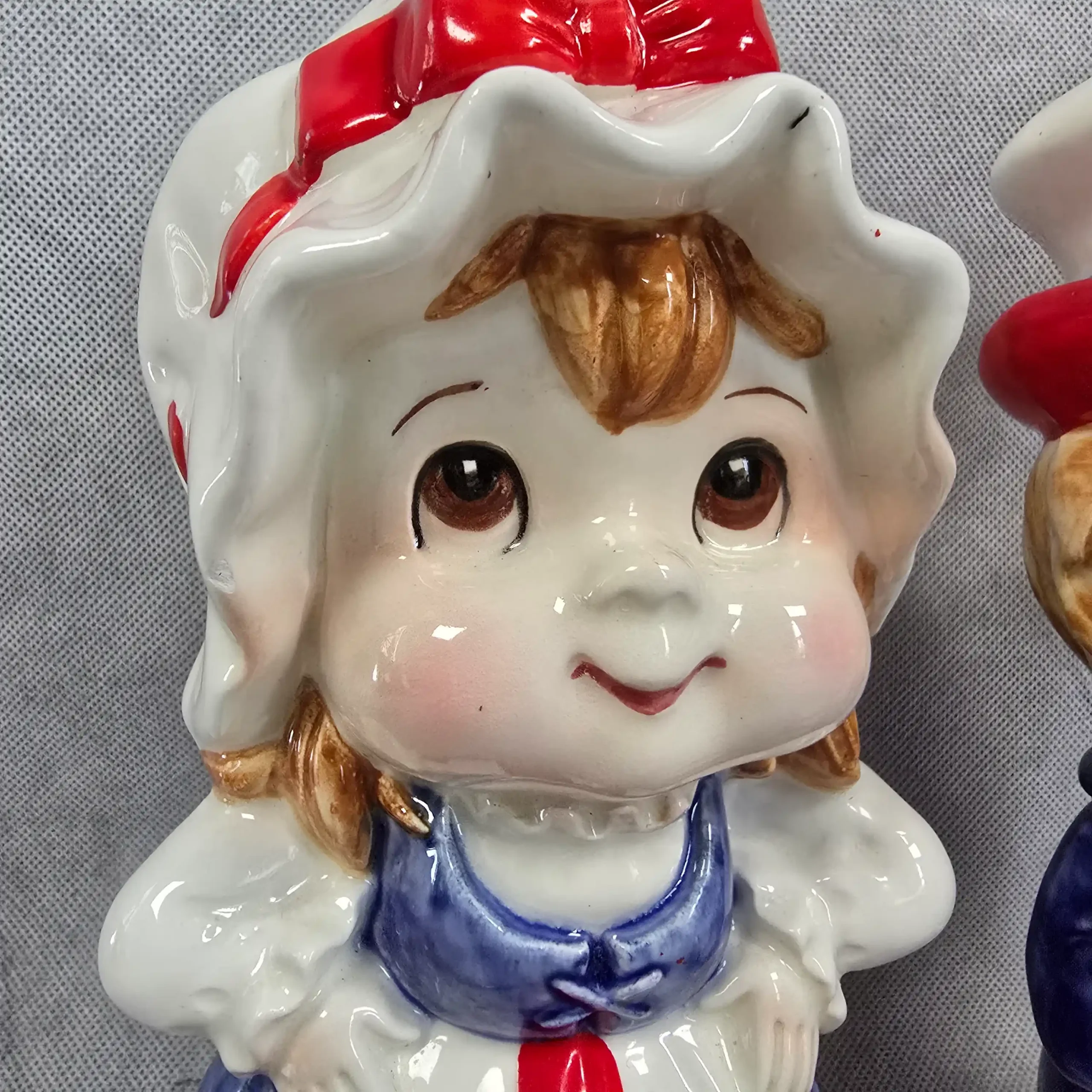Vintage Lefton Patriotic Ceramic Figurine – Uncle Sam & Betsy Ross Piggy Bank - Image 23