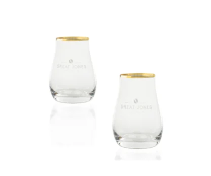 Ritzenhoff Whiskey Taster Gold Tulip Shot Glasses Stemless Snifter Set - Image 7