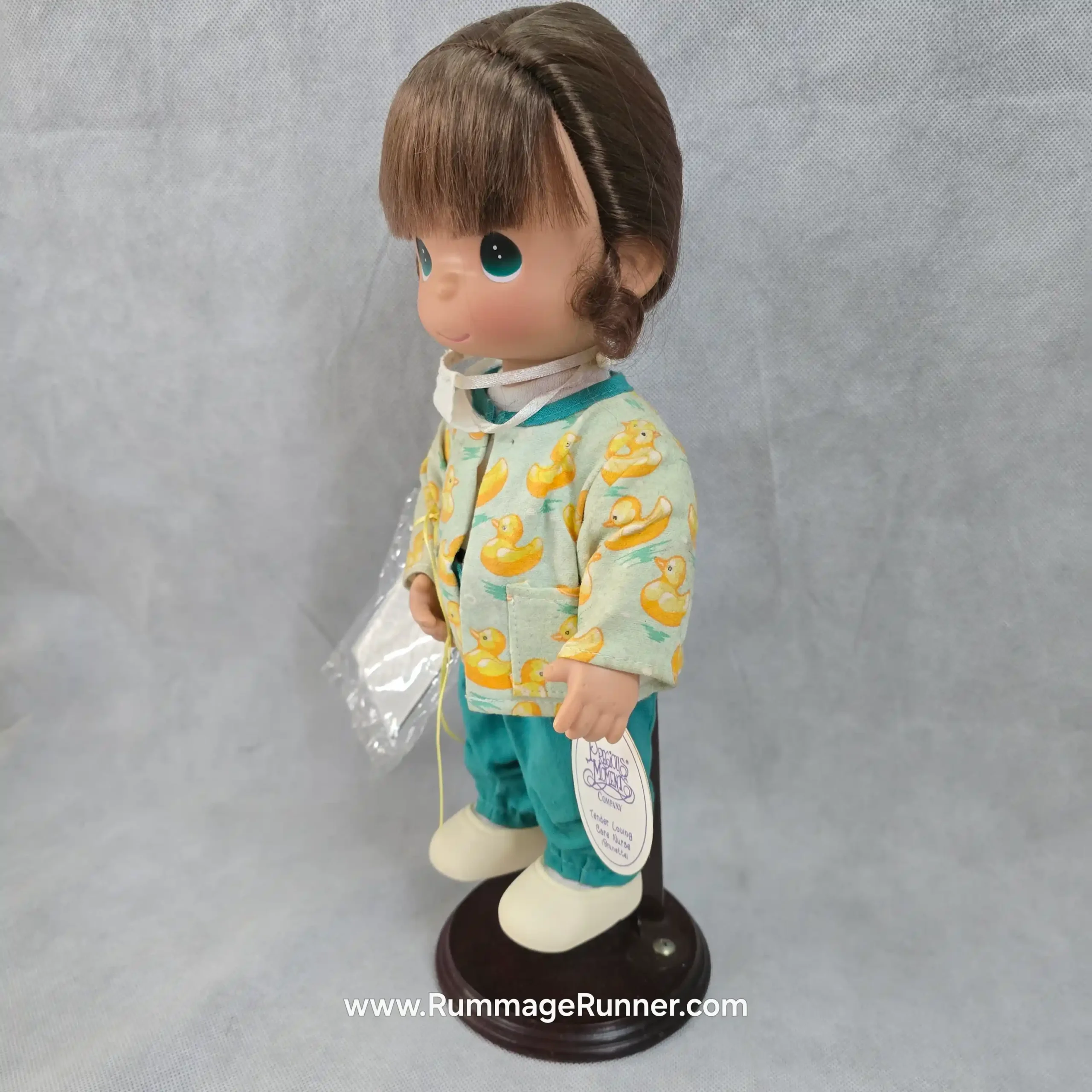 Vintage Precious Moments Vinyl Nurse Doll – Brunette – 12‑Inch Tender Loving Care - Image 11