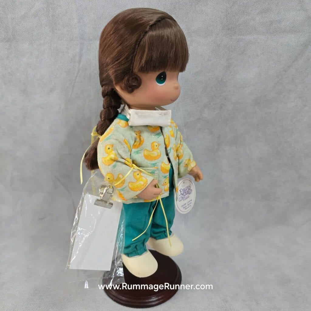 Vintage Precious Moments Vinyl Nurse Doll – Brunette – 12‑Inch Tender Loving Care - Image 4
