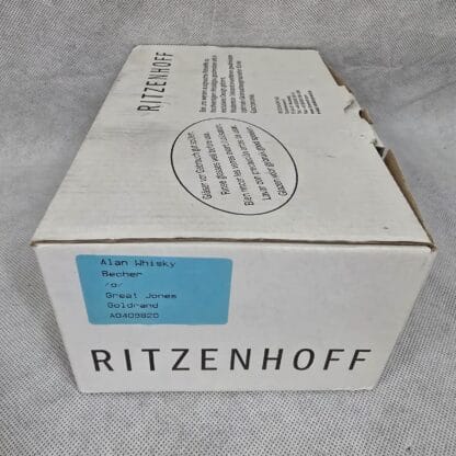 Ritzenhoff Whiskey Taster Gold Tulip Shot Glasses Stemless Snifter Set - Image 3