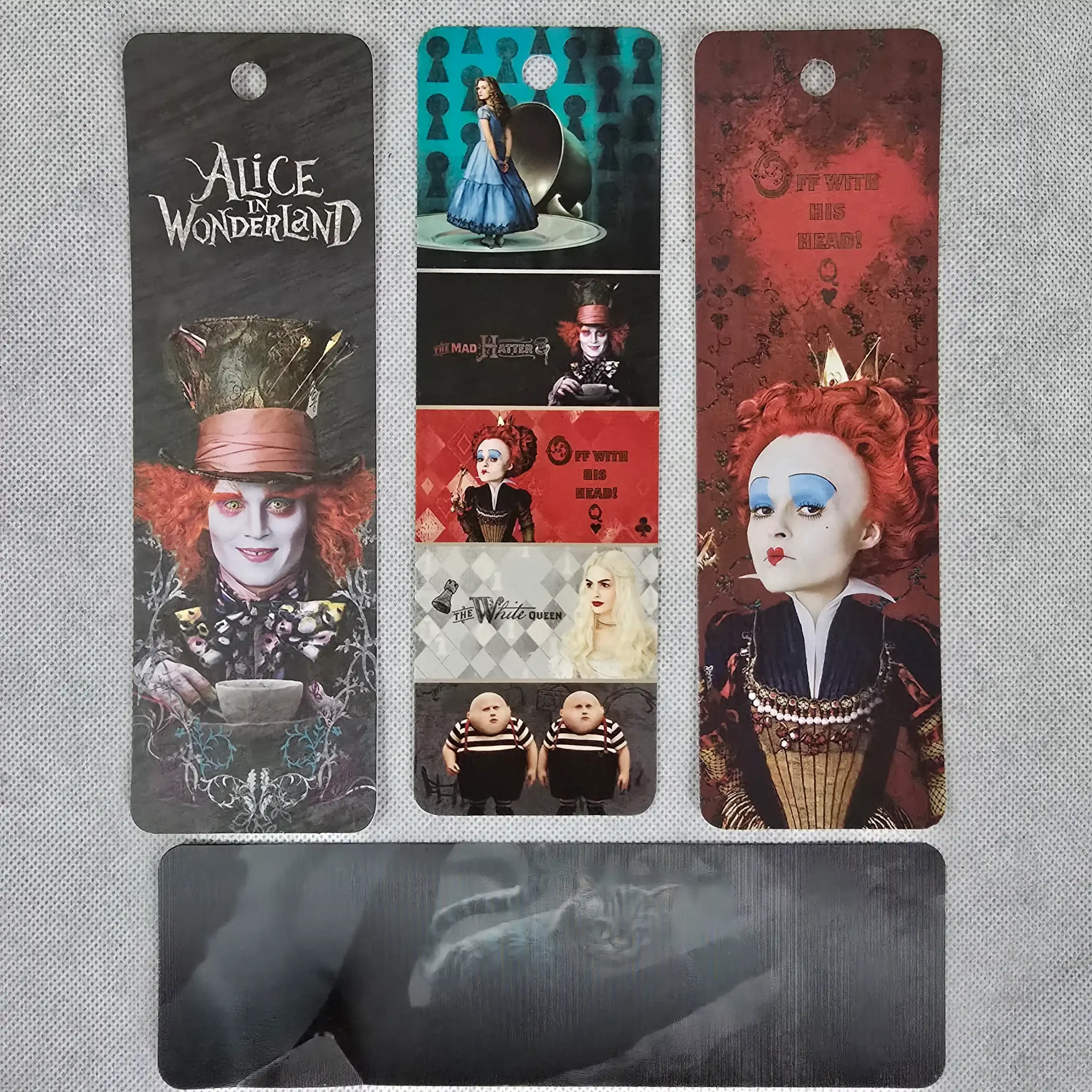 Alice in Wonderland Bookmark Set – Cheshire Cat & Mad Hatter – Disney - Image 8