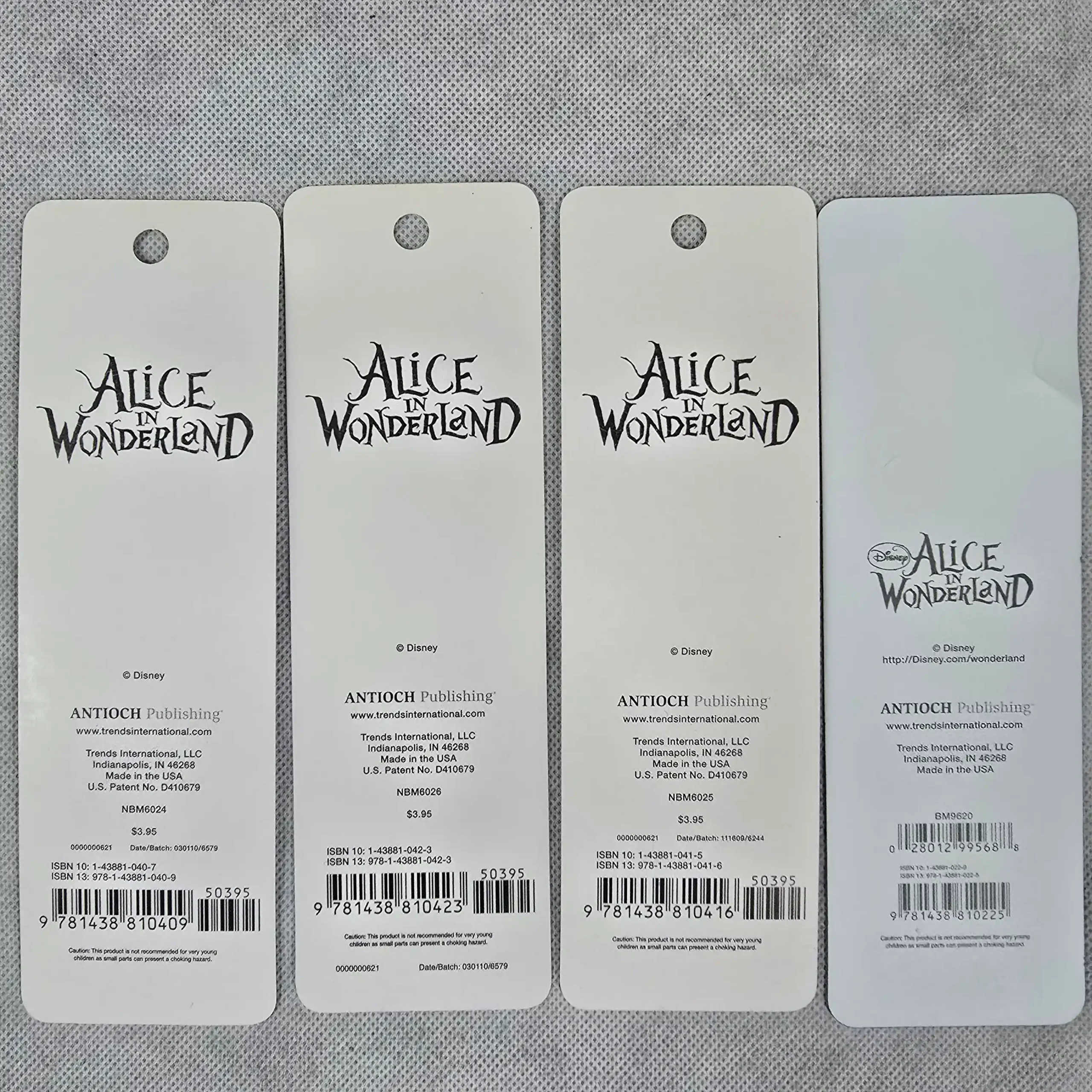 Alice in Wonderland Bookmark Set – Cheshire Cat & Mad Hatter – Disney - Image 9