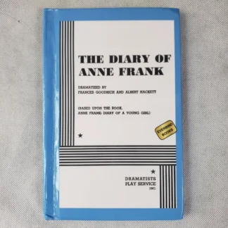Anne Frank Hardcover Theater Stage Play Script The Diary Of A Young Girl Book