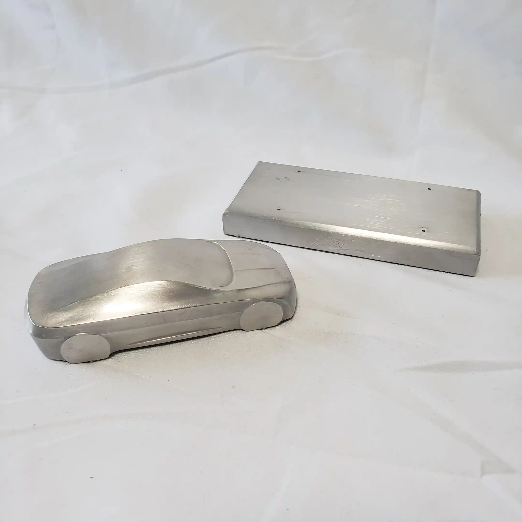 Jaguar XF Aluminum Model Concept Car Art Sculpture Ian Stuart Callum Autograph - Image 6