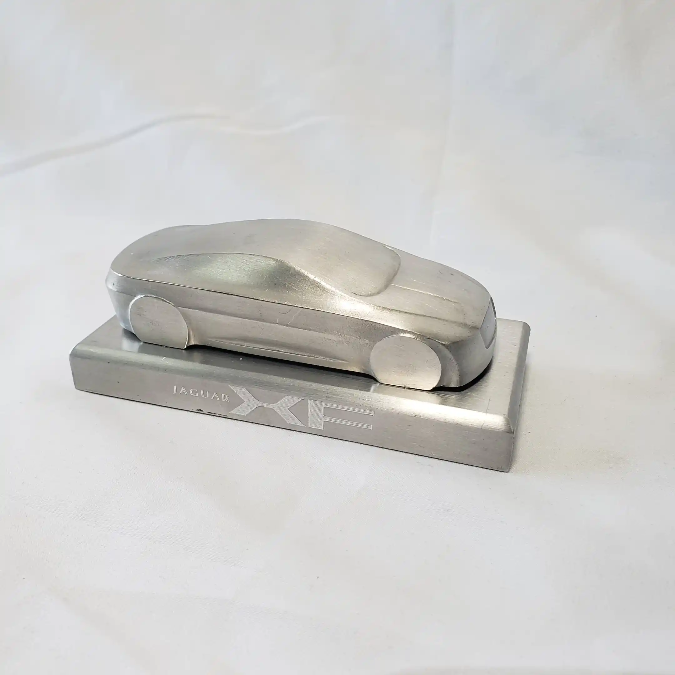 Jaguar XF Aluminum Model Car Art Sculpture Ian Stuart Callum Designer Autograph