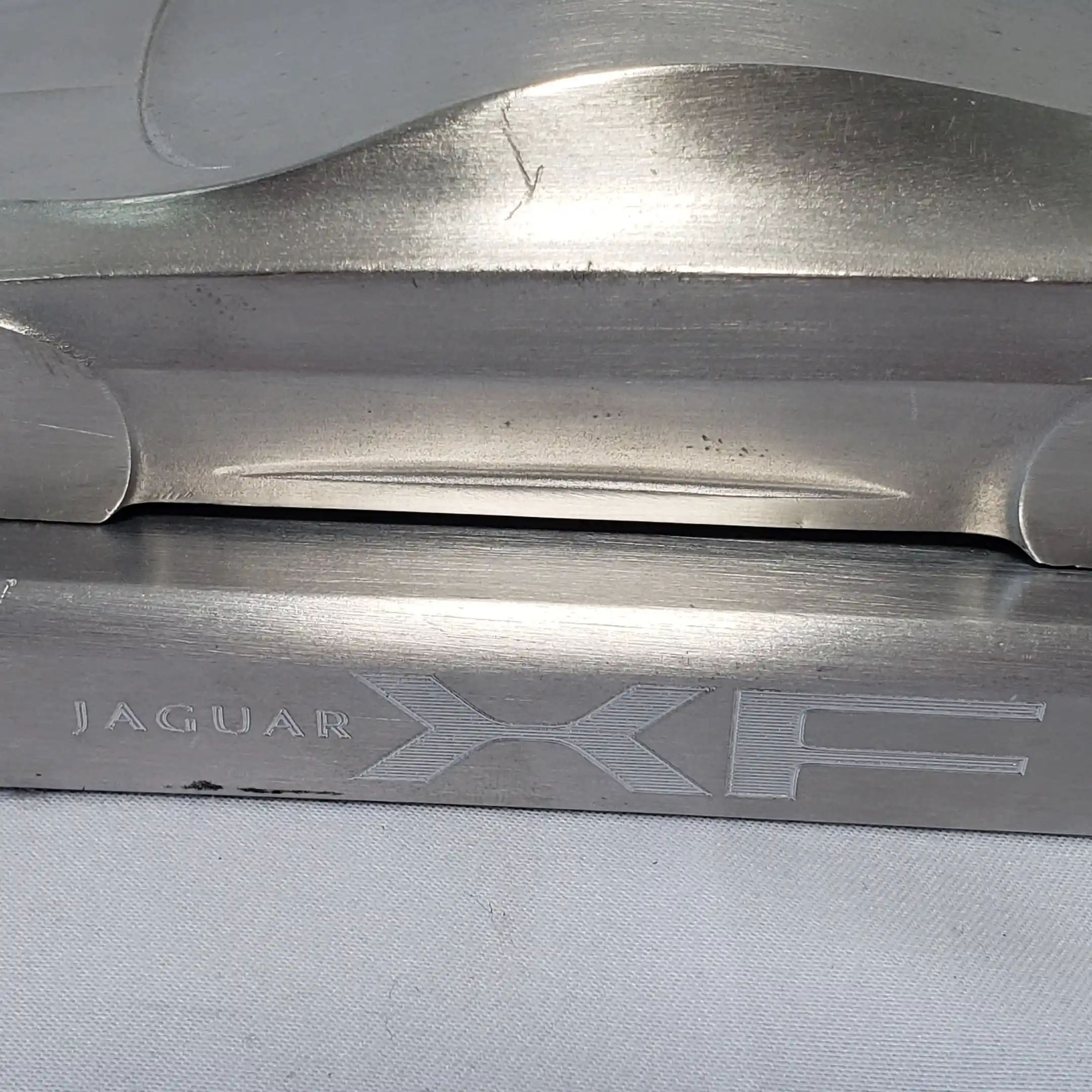 Jaguar XF Aluminum Model Car Art Sculpture Ian Stuart Callum Designer Autograph