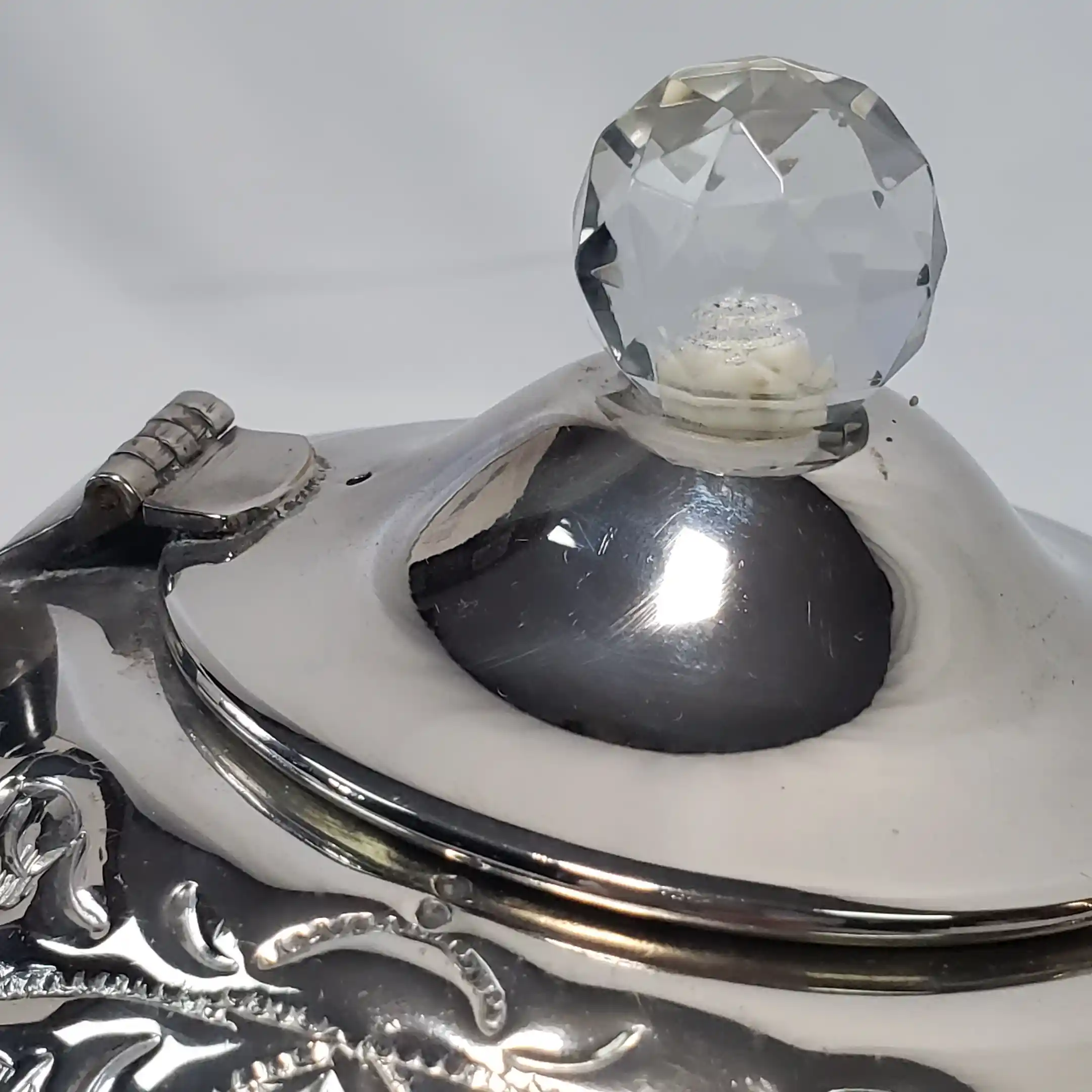 Lisbeth Dahl Copenhagen Teapot Vintage Round Chrome Titanic Edwardian Era Tea Pot - Image 10