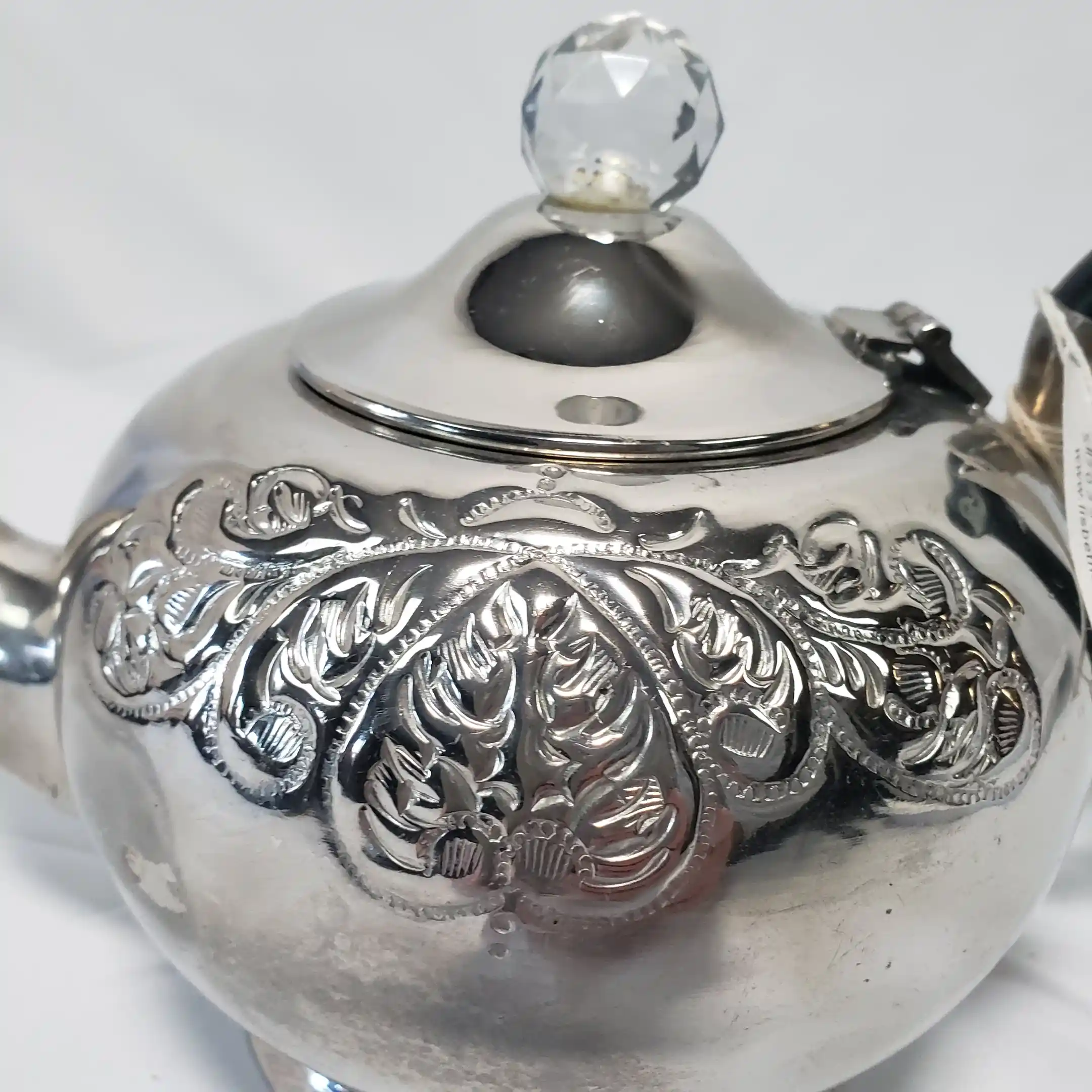 Lisbeth Dahl Copenhagen Teapot Vintage Round Chrome Titanic Edwardian Era Tea Pot - Image 18