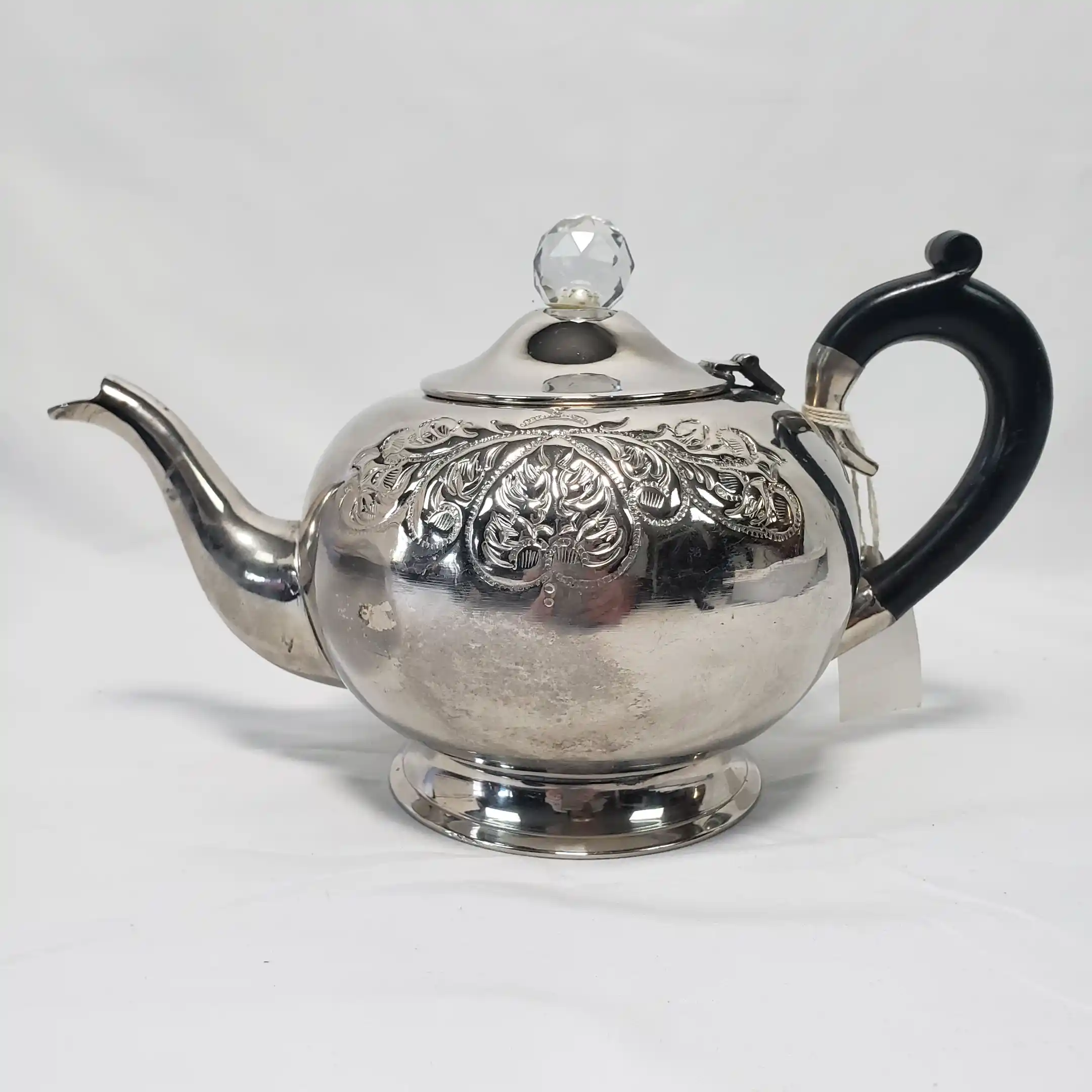 Lisbeth Dahl Copenhagen Teapot Vintage Round Chrome Titanic Edwardian Era Tea Pot - Image 23