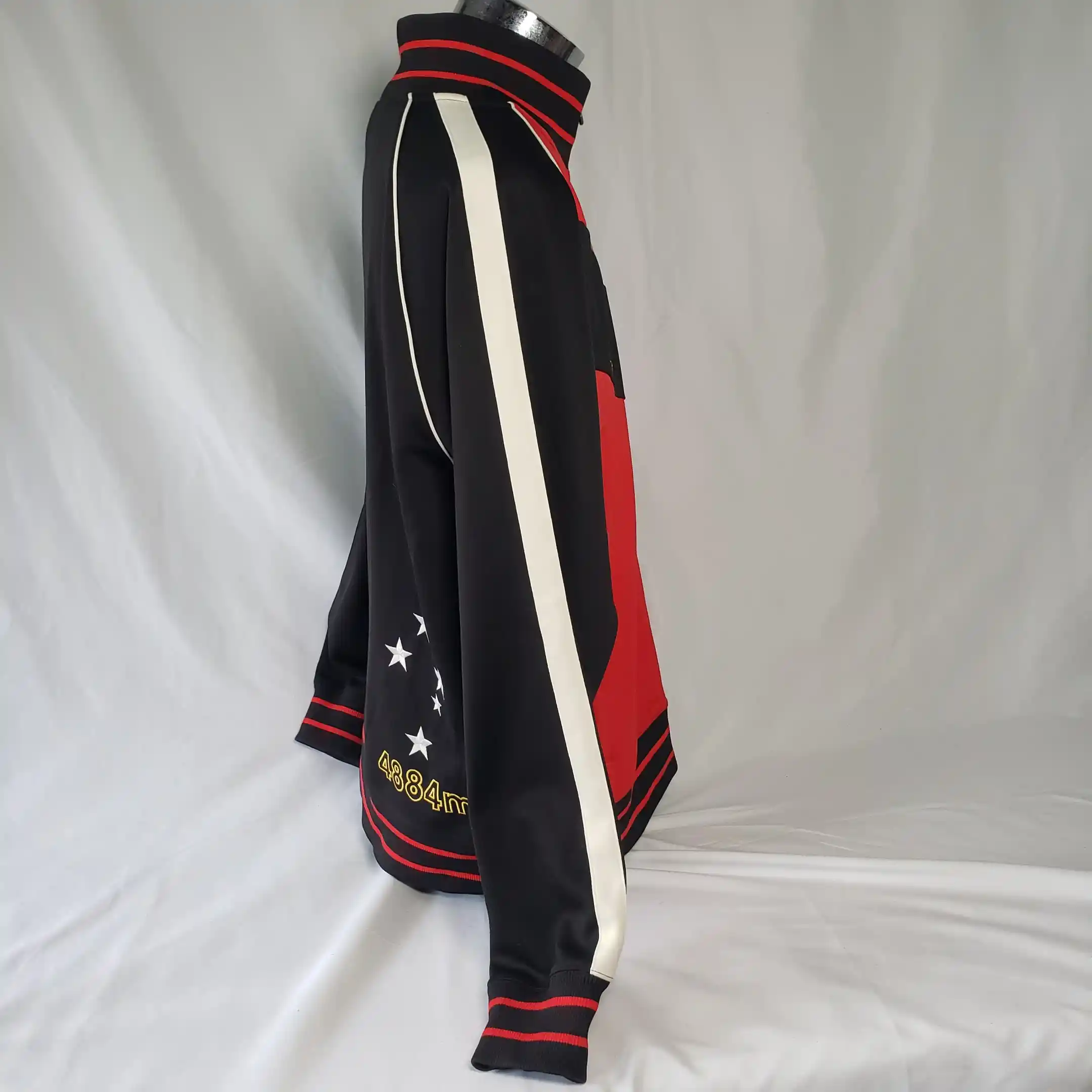 The North Face A5 Jacket Carstensz Summit 4884m Black Red Lightweight Zip Men XL